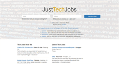 Desktop Screenshot of justtechjobs.com