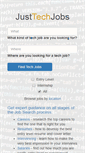 Mobile Screenshot of justtechjobs.com