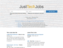 Tablet Screenshot of justtechjobs.com